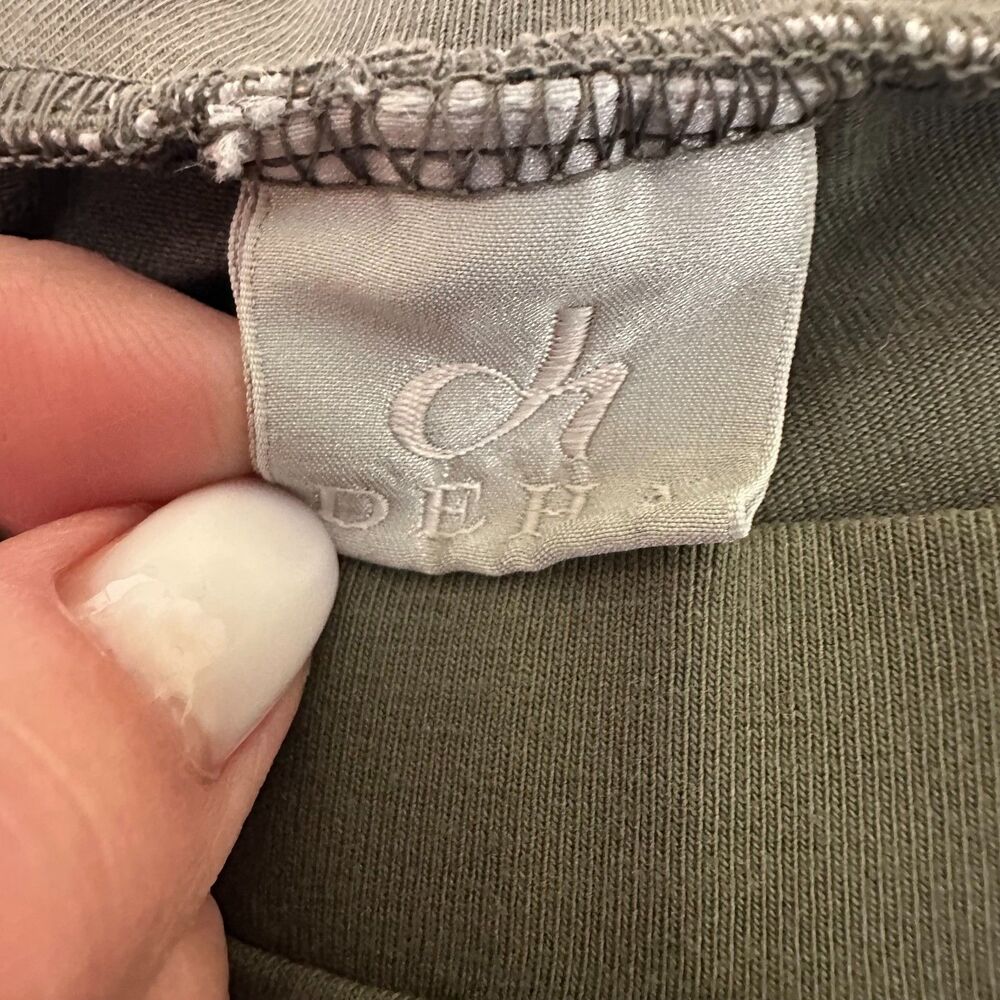 DEHA 2 Pair Leggings Pants Sz S & M Olive Navy Stretch Activewear - Picture 8 of 16